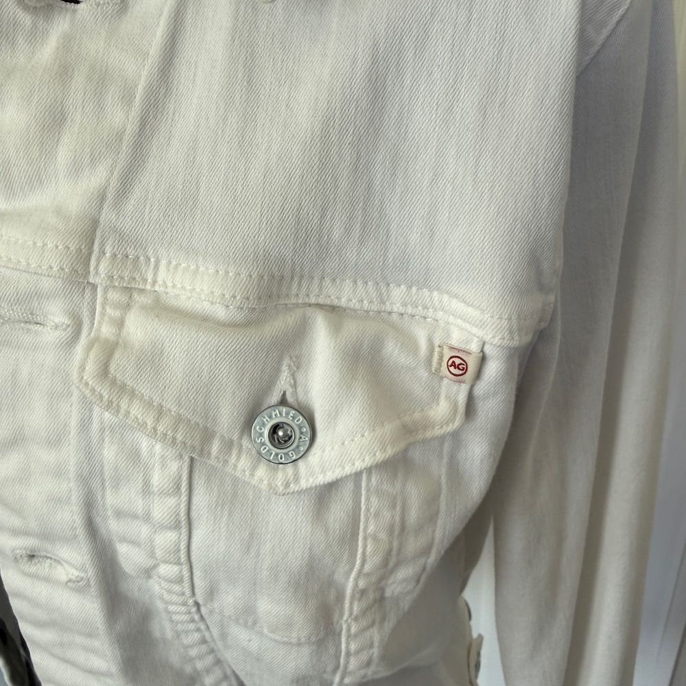 AG Classic White Denim Jacket - Picture 4 of 7
